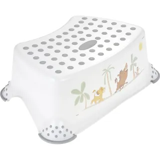 KEEEPER tomek Lion King Tritthocker, Ab ca. 3 bis ca. 14 Jahre, Anti-Rutsch-Funktion, Der König der Löwen, Weiß