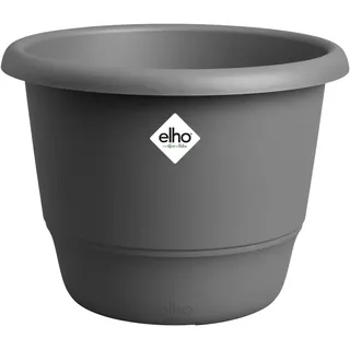 elho Amiga Rund 55 - Blumentopf für Innen und Außen - 100% recyceltes Plastik - Ø 55 x H 41.3 cm - Schwarz/Anthracite