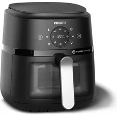 Philips NA221/00, Fritteuse, Schwarz, Silber