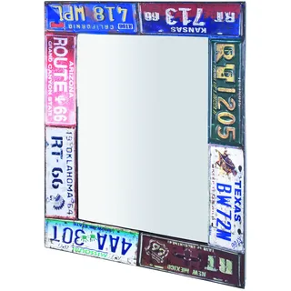 HAKU Möbel Spiegel Vintage, Metall - Maße: B 61 cm x H 81 cm x T 5 cm, Style: Industrial