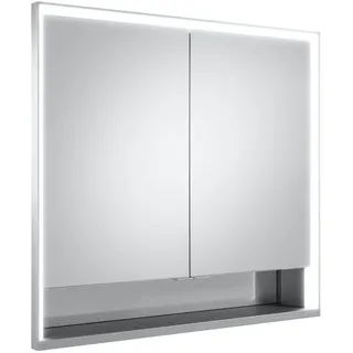 Royal Lumos Wandeinbau 90 cm silber eloxiert offenes Fach