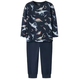 NAME IT Jungen Nmmnightset Navy Dino Noos Nmmnightset Navy Dino Noos (1er Pack)