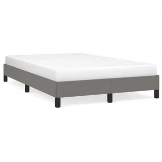 vidaXL Bettgestell ohne Matratze Dunkelgrau 120x200 cm Stoff - Grau