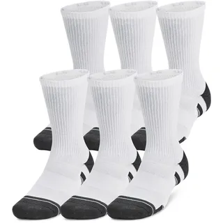 Under Armour Performance Tech Crew Socken 6er Pack Weiß 36