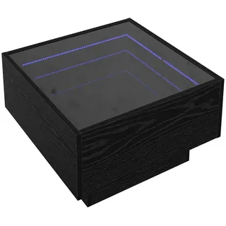 vidaXL Couchtisch Schwarz Eiche 50 x 50 x 30 cm