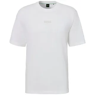 Boss Green T-Shirt »Tee 10«, mit Rundhalsausschnitt, weiß