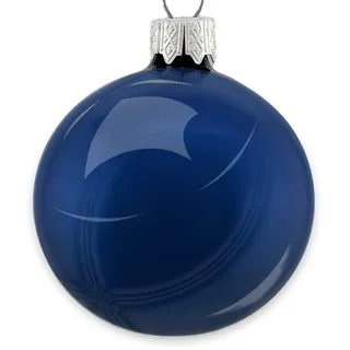 Christmas Decorations Weihnachtskugeln XXL Kunststoff 20cm x 1 Stück bruchsicher blau Nachtblau dunkelblau Navy