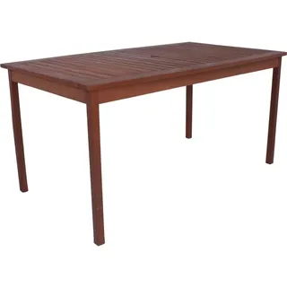 Garden Pleasure Madison Gartentisch 150 x 90 x 74 cm braun