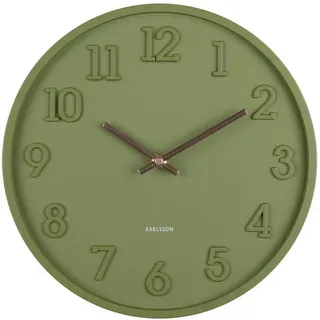 Karlsson Wanduhr , Smaragdgrün , Kunststoff , Timerfunktion , Dekoration, Uhren, Wanduhren