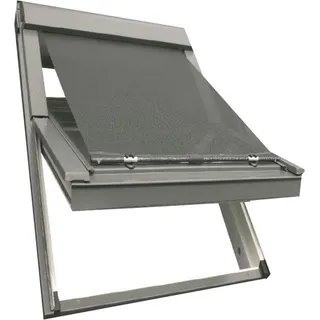 Hitzeschutz-Markise für VELUX Dachfenstern MK08 | M08 | 308 - GGU | GPU | GHU | GTL | GTU | GLL | GLU | GGL | GPL | GHL | GFL | GZL - Schwarz