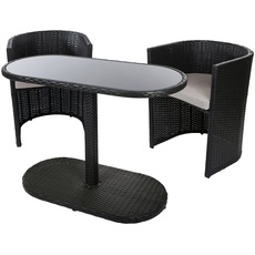 Bild von Gartenlounge-Set, (3 tlg.), 2 Stühle, 1 Tisch