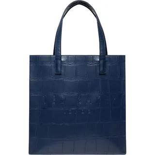 Ted Baker Schultertasche Croccon Croc Effect Icon Bag Navy dunkelblau - Dunkelblau