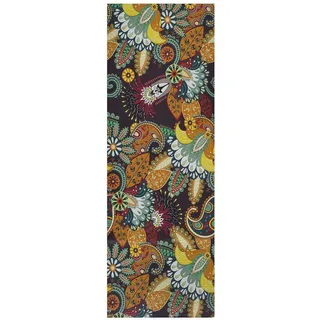 Atticgo Vinyl-Küchenteppich Mehrfarbig Ricci 52/100 cm , Textil , Paisley , Rechteckig , 52x100 cm , waschbar, antistatisch, leicht zusammenrollbar, rutschfeste Unterfläche , Teppiche und Böden, Teppiche, Teppichläufer, Küchenteppiche