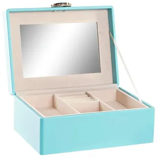 DKD Home Decor Schmuckschatulle der Marke, Grün, aus Polyurethan (PU) und MDF-Holz (17 x 13 x 8,5 cm)