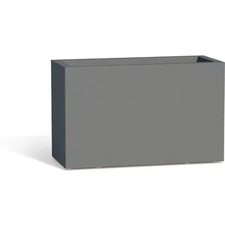 BLUMENKASTEN BLUMENTOPF BLUMENKÜBEL PFLANZKÜBEL PFLANZENKÜBEL ECKIG GRAU