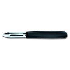 Victorinox, utensili da cucina con pelapatate girevole, doppio taglio, acciaio inox, lavabile in lavastoviglie, colore nero