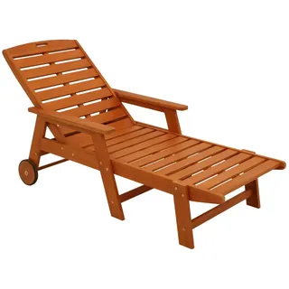 DEGAMO BARDOLINO Sonnenliege 200 x 71 x 50 cm Braun