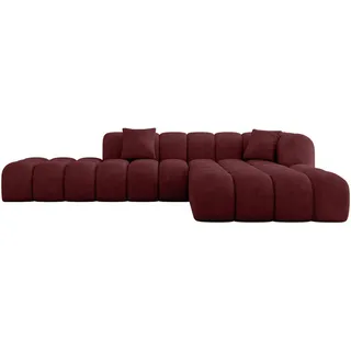 altdecor Ecksofa Ottomane Rechts OLEA-L2 - 289x176x71 cm Bordeaux