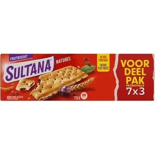 Sultana Fruitbiscuit - Naturel 7x3 Pack