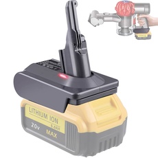 BTRUI Für Dyson V7 V8 Batterieadapter für Dewalt 20V Batterie konvertieren zu Dyson V7 V8 Animal Cordless Stick Staubsauger Handstaubsauger (DW20V7/V8 Adapter)