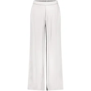 Stoffhose VERA MONT "Modern fit Hose mit Taschen", Damen, Gr. 48, EURO, weiß (rohweiß), Obermaterial: 100% Polyester PES., Hosen Stoffhose