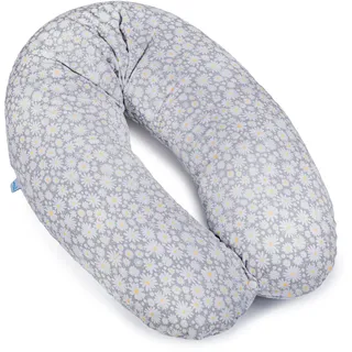 Ceba Baby® Stillkissen - Lagerungskissen für Babys - Schwangerschaftskissen aus 100% Baumwolle - XXL groß Seitenschläferkissen - 190 cm - Öko-Tex Standard 100 - Kamille