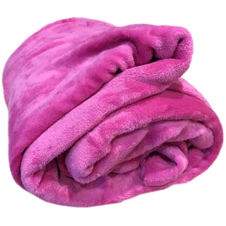 Home Must Haves Decke/Überwurf, Fleece, sehr weich, warm, Pink