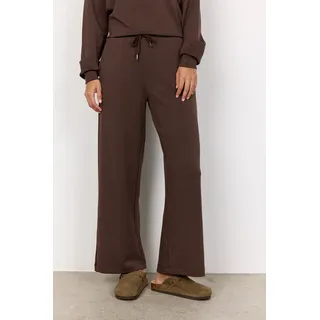 Jogger Pants SOYACONCEPT "SC-BANU 33", Damen, Gr. M, N-Gr, hot fudge, Sweatware, Obermaterial: 48% Modal, 48% Polyester, 4% Elasthan, unifarben, gerade knöchellang, Hosen Jogger Pants, mit geradem Bein