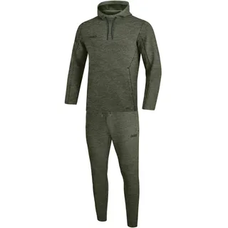 Jako Jogginganzug Premium Basics Khaki Meliert 36