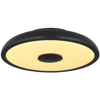 Globo Deckenleuchte , Opal, Schwarz , Kunststoff , 200 mm , rund , G , 5.5 cm , Farbwechsler, Sternenhimmel, Farben fixierbar, Bluetooth-Lautsprecher, Farbtemperaturwechsler , Lampen & Leuchten, Innenbeleuchtung, Deckenleuchten, Deckenleuchten