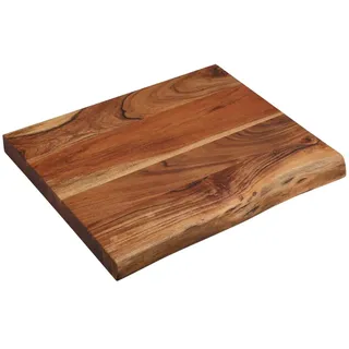KESPER | Schneide- und Tranchierbrett, Material: Akazienholz, Maße: 48 x 40 x 4 cm, Farbe: Braun, Natur | 29751