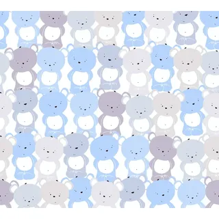ascreation A.S. Création Kindertapete A.S. Création Little Love, Tapete mit Tieren, blau, grau 381291 weiß