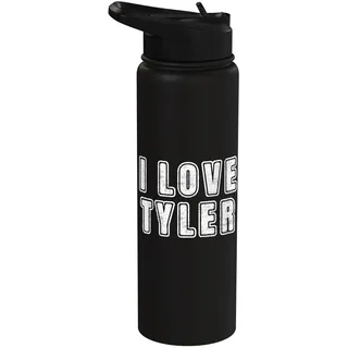 I Love Tyler Retro Vintage Text Geburtsnamen Best Tyler Stainless Steel Insulated Water Bottle