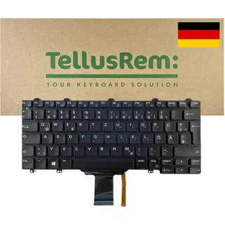 TellusRem ersatztastatur Deutsche Hintergrundbeleuchtung für Dell Latitude E7250. Latitude E5250, Latitude E5270