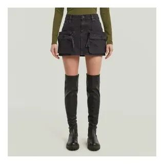 G-Star für Damen. D27703-D772-G756 Cargo Mini-Rock schwarz (32), Lässig, Nachhaltig, Recycelte Baumwolle