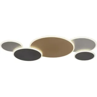 Paul Neuhaus Q SMART HOME LIGHTS LED-Deckenleuchte Q-Piatto Alu, Eisen, Stahl & Metall 56 x 85 cm