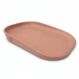 kindsgard Wickelauflage – Weiche Wickelmatte aus PU mit erhöhtem Rand – Abwaschbar, Hygienisch, Schadstofffrei – 68,5 x 48 cm – Für Wickeltisch, Kommode, Waschmaschine oder Boden (Rot)
