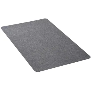 Vevor Stuhlmatte Bodenschutzmatte (1396 x 897 mm) rutschfeste Bürostuhlmatte für Hartböden, Stuhlteppich für Rollstuhl, sanftes Gleiten unter dem Schreibtischteppich für Heimbüro (Dunkelgrau)