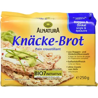 Alnatura Bio Knäckebrot Roggen und Dinkel, 250 g