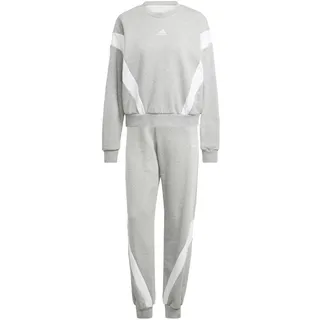 Adidas Damen Laziday Track Suit Trainingsanzug, Medium Grey Heather, L