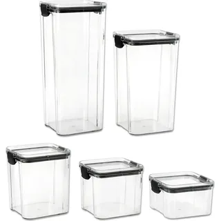 Schramm Vorratsdosen Set 5-teilig schwarz