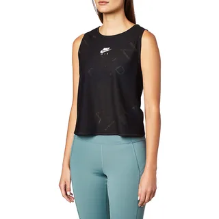 Nike Damen W NK Tank AIR Top, Black/(White), XS