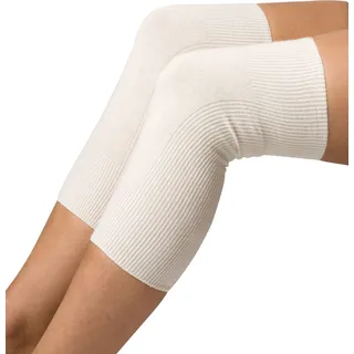 Janastyle Armstulpen "Universal Gelenkwärmer, modisch toll zu kombinieren" 2 Stk. Universalgröße, ideal für Ellenbogen, Knie, Bein und Handgelenke, ecru