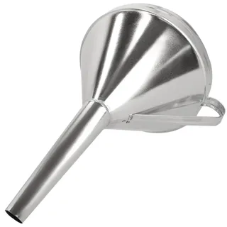 KOTARBAU® Trichter aus verzinkter Stahl für Öl Benzin ⌀ 23 cm Schräg Einfülltrichter Groß Verzinkter Metalltrichter mit Siebfilter Trichter Sieb Funnel Küche