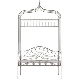 vidaXL Gartenbank 122 cm Eisen Antik Braun - Braun