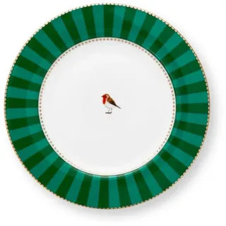 Pip Studio Love Birds Brotteller Stripes grün 17cm