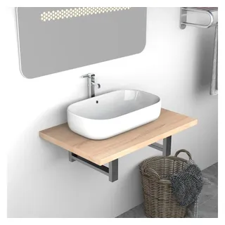 vidaXL Badmöbel Eichenbraun 60×40×16,3 cm