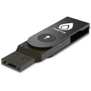 FIDO2 Security Key, Thetis Sicherheitsschlüssel [Faltbares] Zwei-Faktor-Authentifizierung USB (Typ A) für zusätzlichen Schutz in Windows/Linux/Mac OS, Gmail, Facebook, Dropbox, SalesForce, GitHub