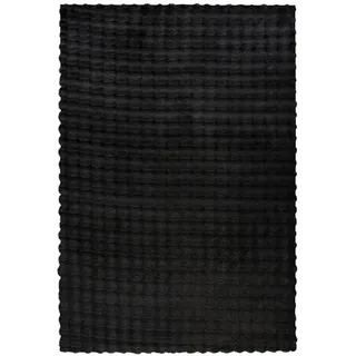 Padiro Hailey 125 Hochflorteppich 80 x 150 cm Schwarz