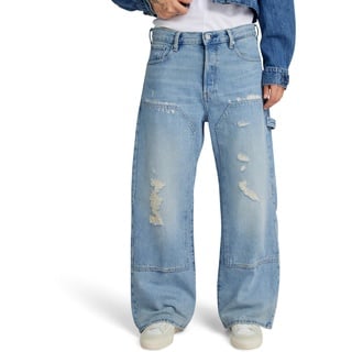 G-Star RAW Damen Bowey 3D Carpenter Loose Jeans, Blau (Sun Faded fogbow Restored D24354-D436-G673), 28W / 32L